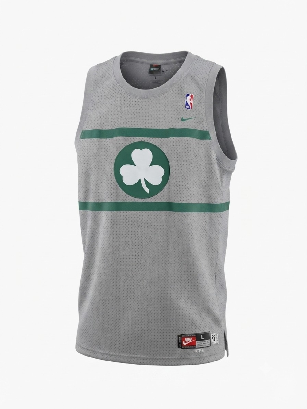Nike Boston Celtics Grey & Green Paul Pierce Sleeveless Basketball Jersey
